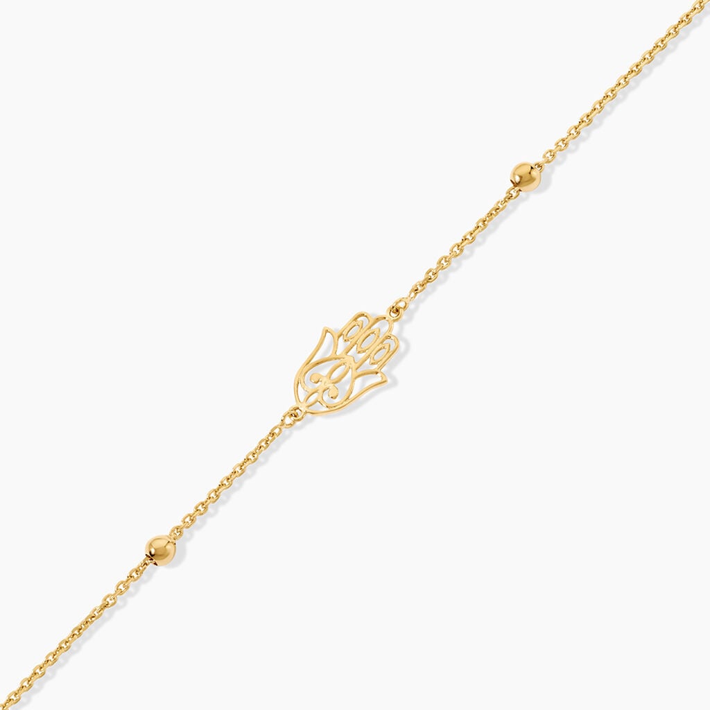 Bracelet Meryne Argent Dor&eacute; A L'Or 750/1000 - Bijoux sans pierre Femme | Histoire d&rsquo;Or