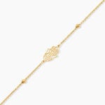 Bracelet Meryne Argent Dor&eacute; A L'Or 750/1000 - Bijoux sans pierre Femme | Histoire d&rsquo;Or