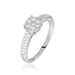 Bague Julia Platine Blanc Diamant - Bagues avec pierre Femme | Histoire d’Or