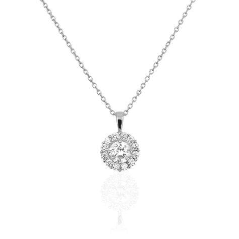 Collier Princess Argent Blanc Oxyde De Zirconium - Colliers fantaisie Femme | Histoire d’Or