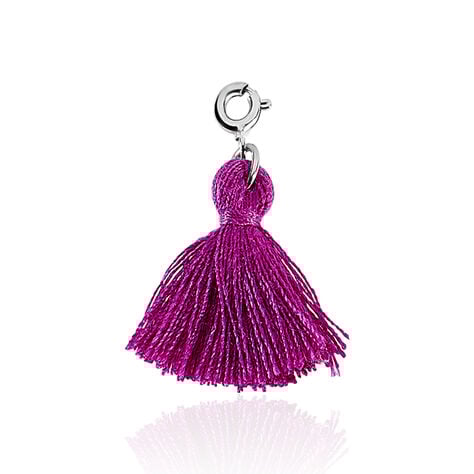 Charms Pommpomm Argent Blanc - Charms Femme | Histoire d’Or