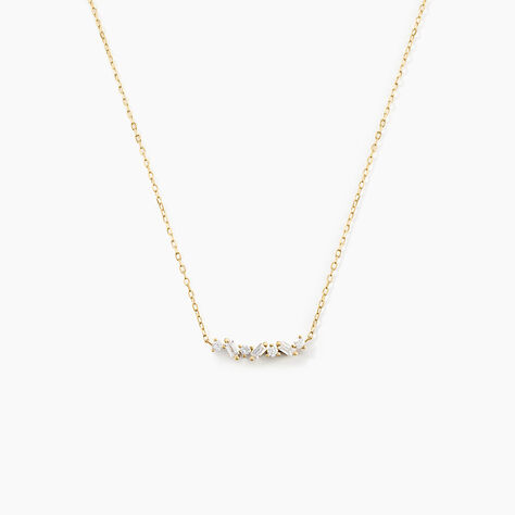 Collier Gemariah Or Jaune Diamant Synthétique - Colliers Femme | Histoire d’Or