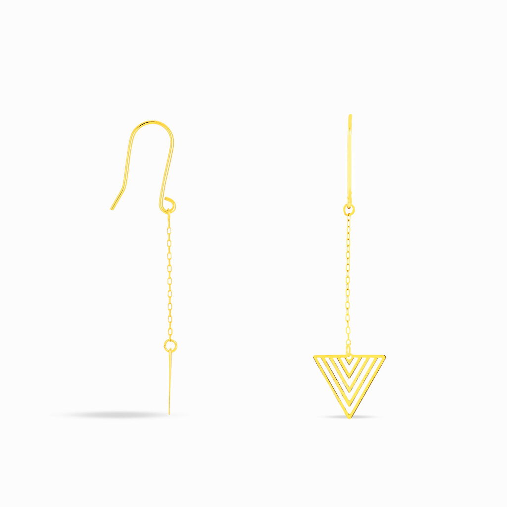 Boucles D'oreilles Pendantes Crezia Or Jaune - Boucles d'oreilles pendantes Femme | Histoire d’Or