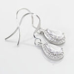 Boucles D'oreilles Pendantes Perce-neige Argent  Oxyde De Zirconium - Boucles d'oreilles fantaisie Femme | Histoire d&rsquo;Or