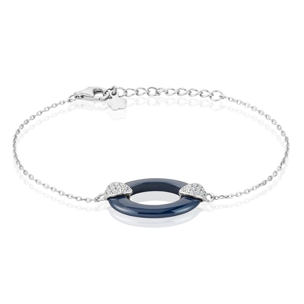 Bracelet Peer Argent Blanc Oxyde De Zirconium