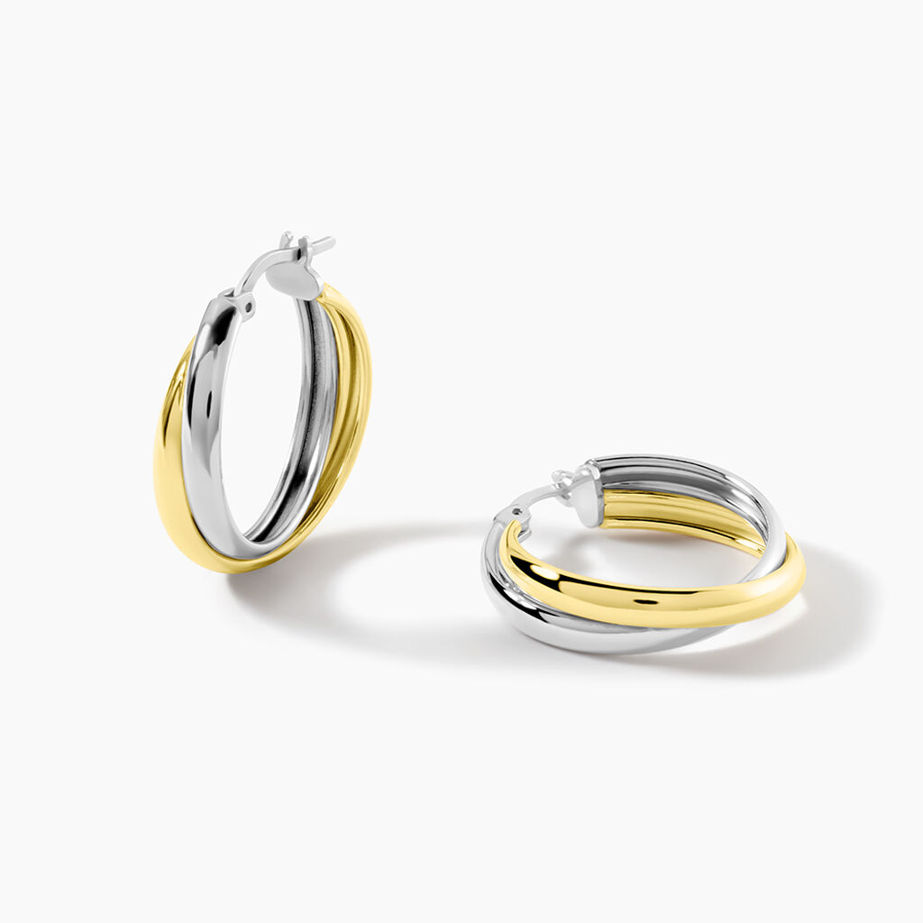 Cr&eacute;oles Mix and Match Argent - Boucles d'oreilles cr&eacute;oles Femme | Histoire d&rsquo;Or