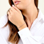Bracelet Cinthia Acier Blanc - Bracelets cha&icirc;ne Femme | Histoire d&rsquo;Or