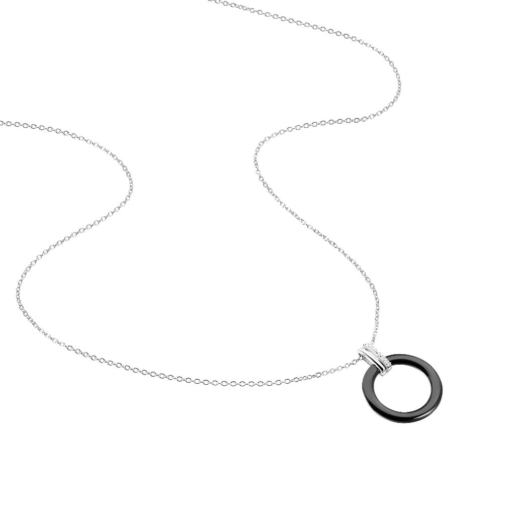 Collier Bertillianne Argent Blanc Céramique Et Oxyde De Zirconium - Colliers fantaisie Femme | Histoire d’Or