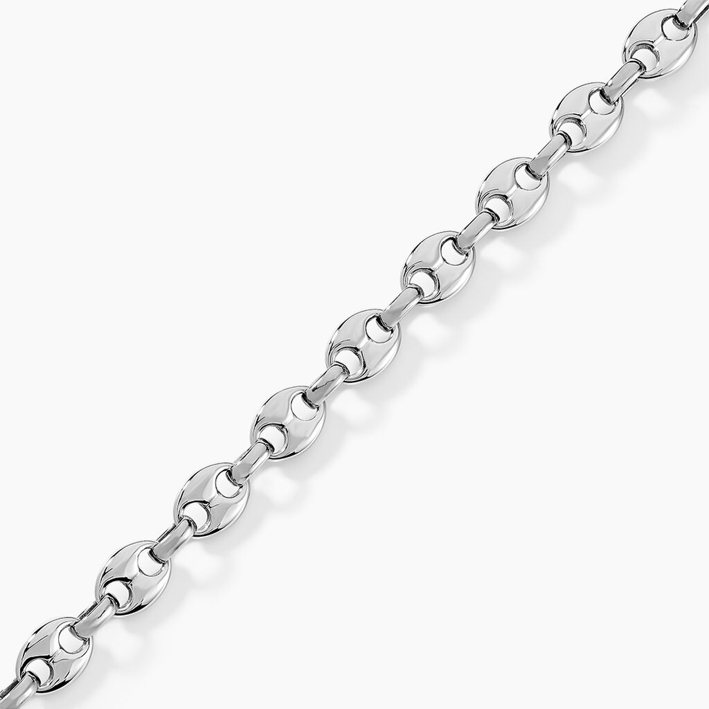 Bracelet Cadia Acier Blanc - Bracelets chaîne Homme | Histoire d’Or