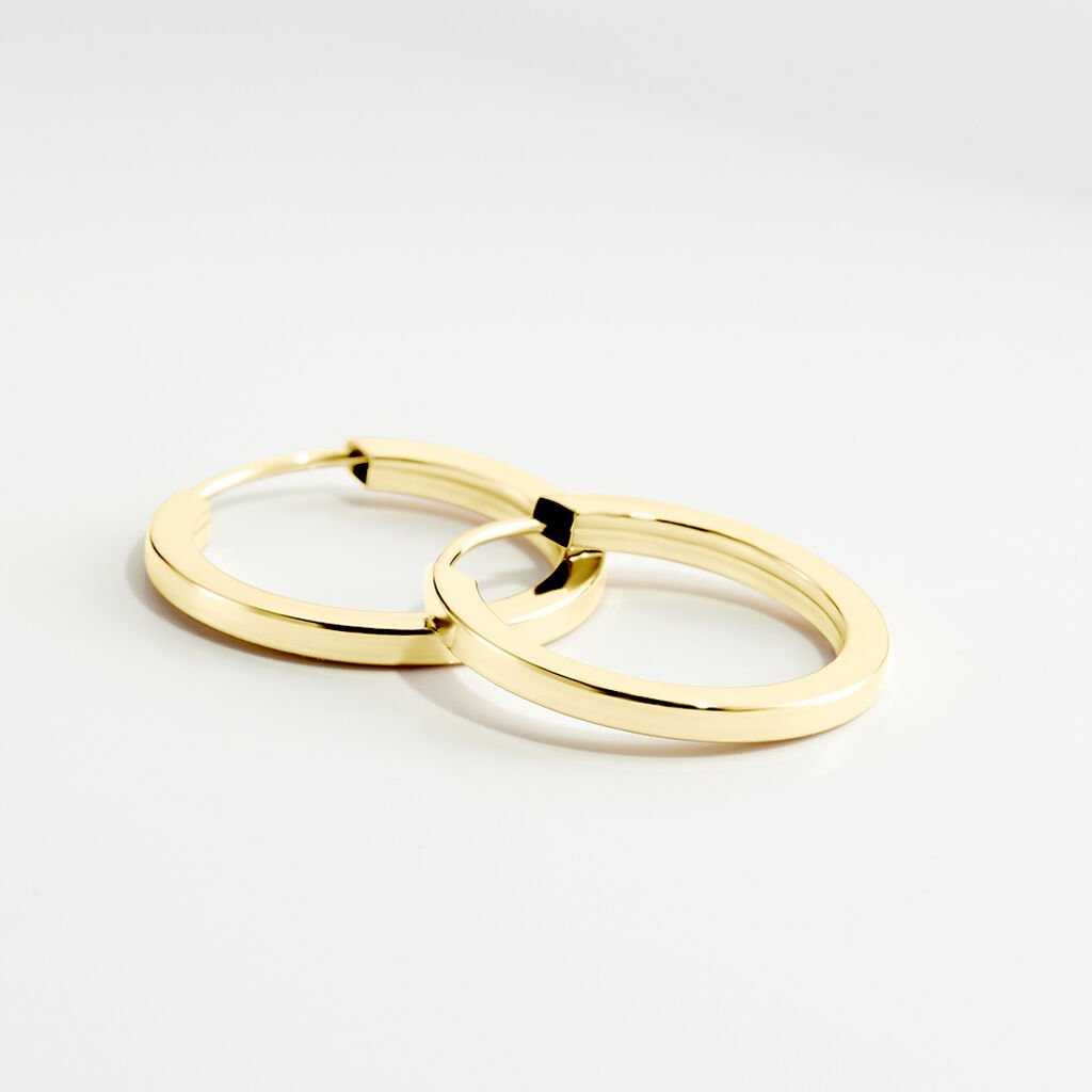 Créoles Benedikta Or Jaune - Boucles d'oreilles créoles Femme | Histoire d’Or