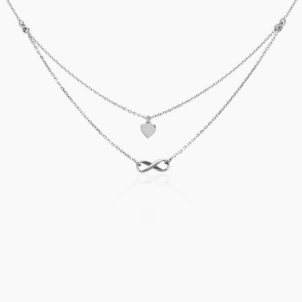 Collier Urielle Argent Blanc