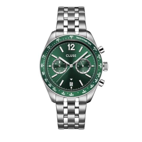 Montre Cluse Aravis Dual Timer Vert - Montres Homme | Histoire d&rsquo;Or