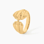 Bague Vaclav Argent Dor&eacute; A L'Or 750/1000 - Bijoux sans pierre Femme | Histoire d&rsquo;Or