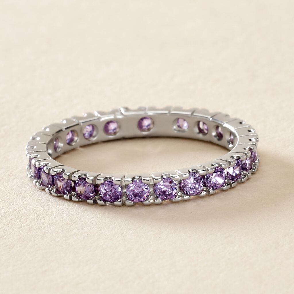 Bague Rio Argent Blanc Oxyde De Zirconium - Bagues avec pierre Femme | Histoire d&rsquo;Or