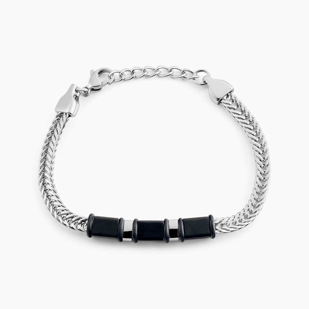 Bracelet Leonard Acier Bicolore - Bracelets Homme | Histoire d’Or