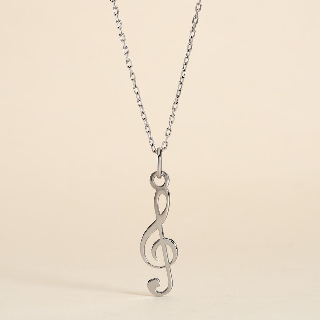 Pendentif Pio Argent Blanc - Pendentifs Famille | Histoire d’Or