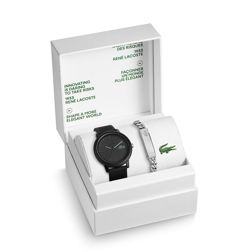Coffret De Montre Lacoste .12.12 Noir - Nouveautés Homme | Histoire d’Or