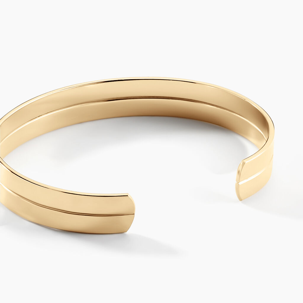 Bracelet Jonc Jeanne-lise Plaqu&eacute; Or Jaune - Bracelets joncs Femme | Histoire d&rsquo;Or