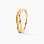 Bague Senga Or Jaune Diamant - Bagues avec pierre  | Histoire d&rsquo;Or
