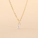 Collier Or Jaune Emilee Oxyde De Zirconium - Colliers Enfant | Histoire d&rsquo;Or