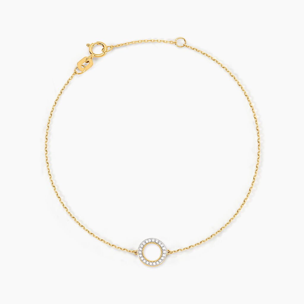 Bracelet Or Jaune Acantha Diamants - Bracelets Femme | Histoire d&rsquo;Or