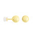 Boucles D'oreilles Puces Fidelia Boule Sablee Or Jaune - Clous d'oreilles Femme | Histoire d’Or