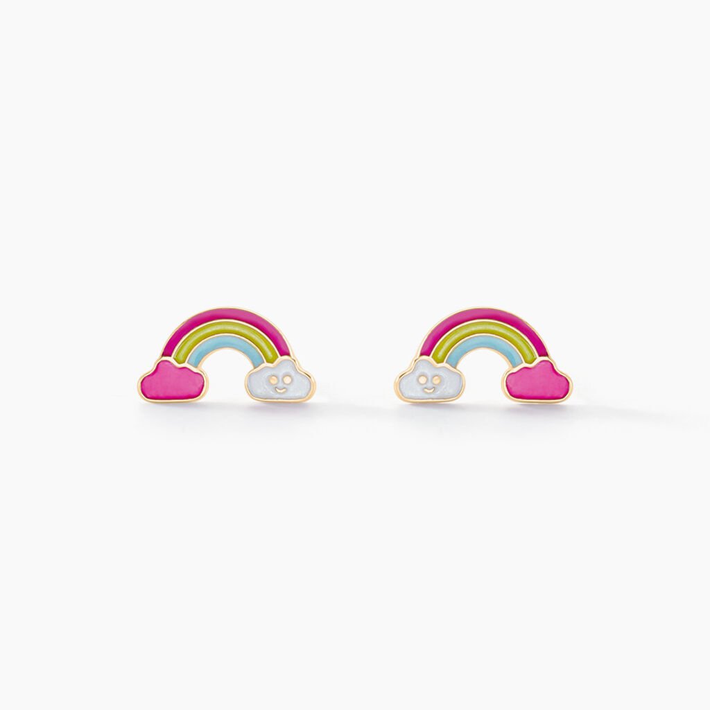 Boucles D'oreilles Puces Arcea Or Jaune - Clous d'oreilles Enfant | Histoire d’Or