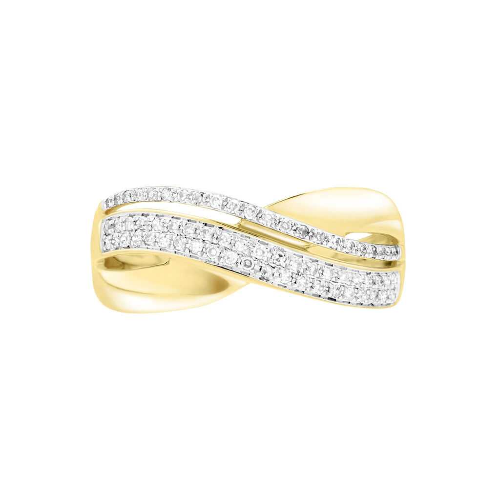 Bague Merlin Or Jaune Diamant - Bagues avec pierre Femme | Histoire d’Or