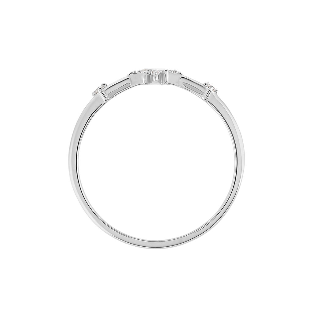 Bague Astre Precieux Argent Blanc Oxyde De Zirconium - Bagues avec pierre Femme | Histoire d’Or