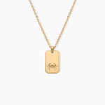 Collier Plaqu&eacute; Or Quintien - Colliers Naissance Homme | Histoire d&rsquo;Or