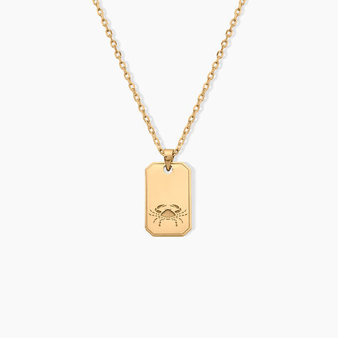 Collier Plaqu&eacute; Or Quintien - Colliers Zodiaque Homme | Histoire d&rsquo;Or