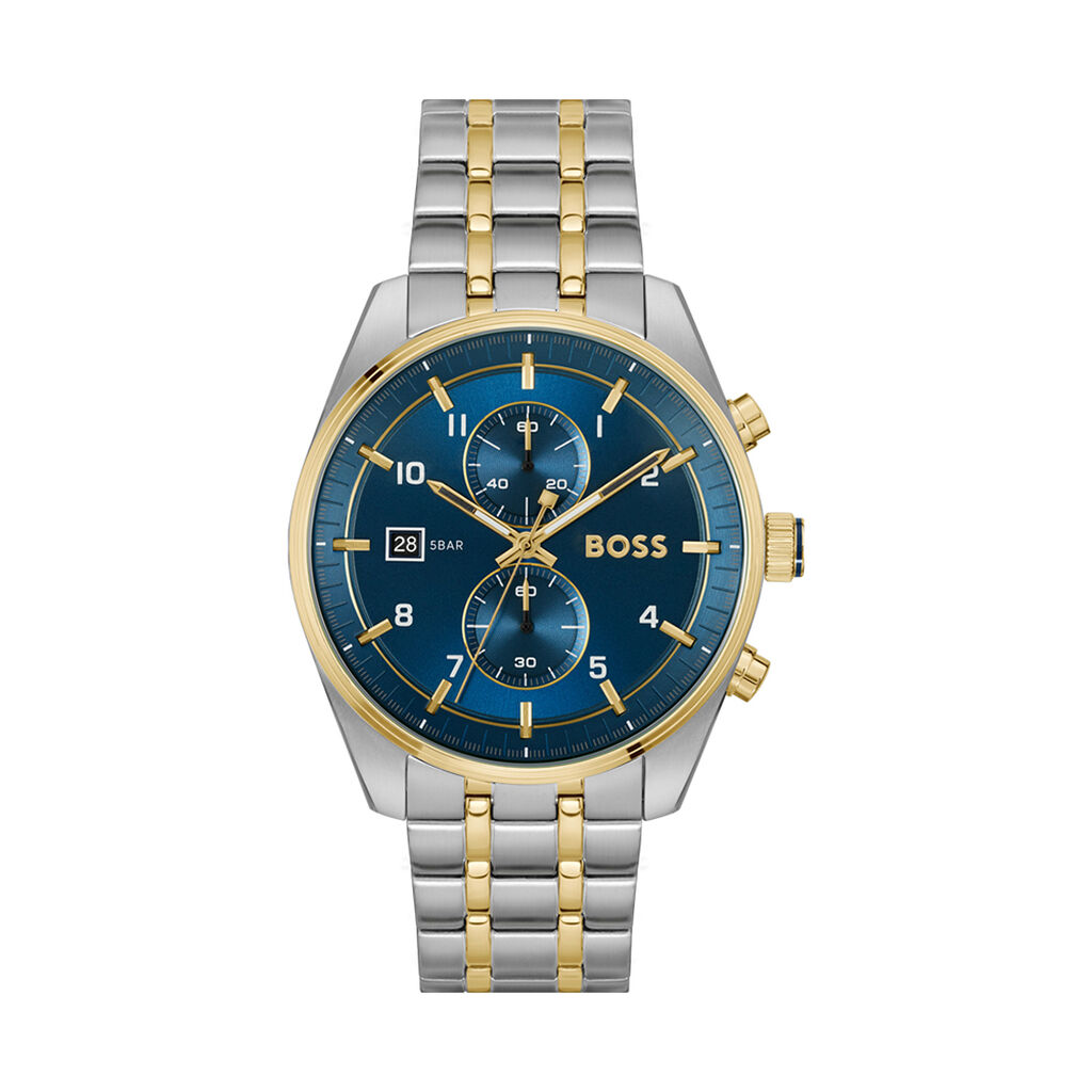 Montre Boss Skytraveller Bleu - Montres Homme | Histoire d’Or