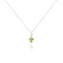 Collier Or Blanc Clothilde Péridot