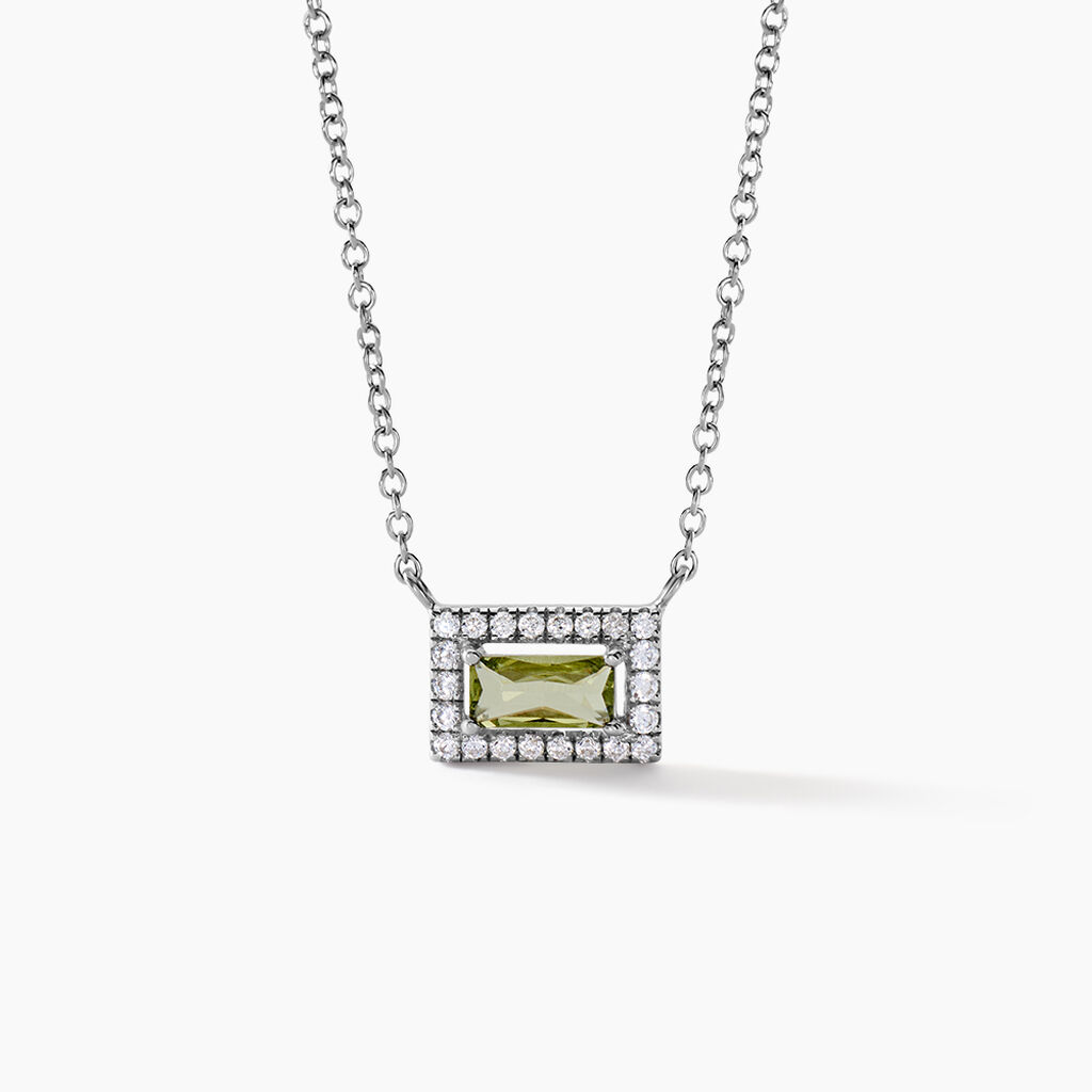 Collier Laurine Argent Blanc Oxyde De Zirconium - Colliers fantaisie Femme | Histoire d’Or