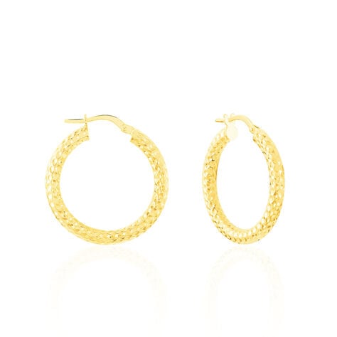 Créoles Udara Or Jaune - Boucles d'oreilles créoles Femme | Histoire d’Or
