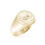 Chevali&egrave;re Gabia Plaqu&eacute; Or Jaune Oxyde De Zirconium - Bagues solitaires Femme | Histoire d&rsquo;Or