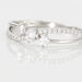 Bague Edwige Or Blanc Oxyde De Zirconium - Bagues solitaires Femme | Histoire d’Or