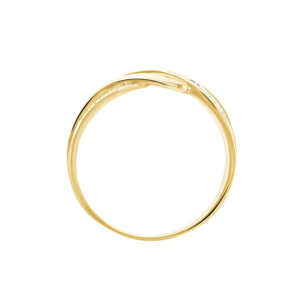 Bague Or Jaune Rodhia Diamants - Bagues avec pierre Femme | Histoire d’Or