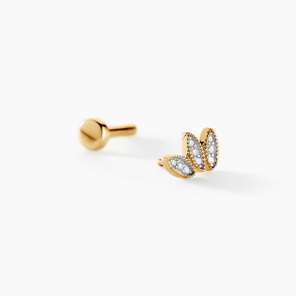Piercing Piroska Or Jaune Diamant - Piercings d'oreilles Femme | Histoire d&rsquo;Or