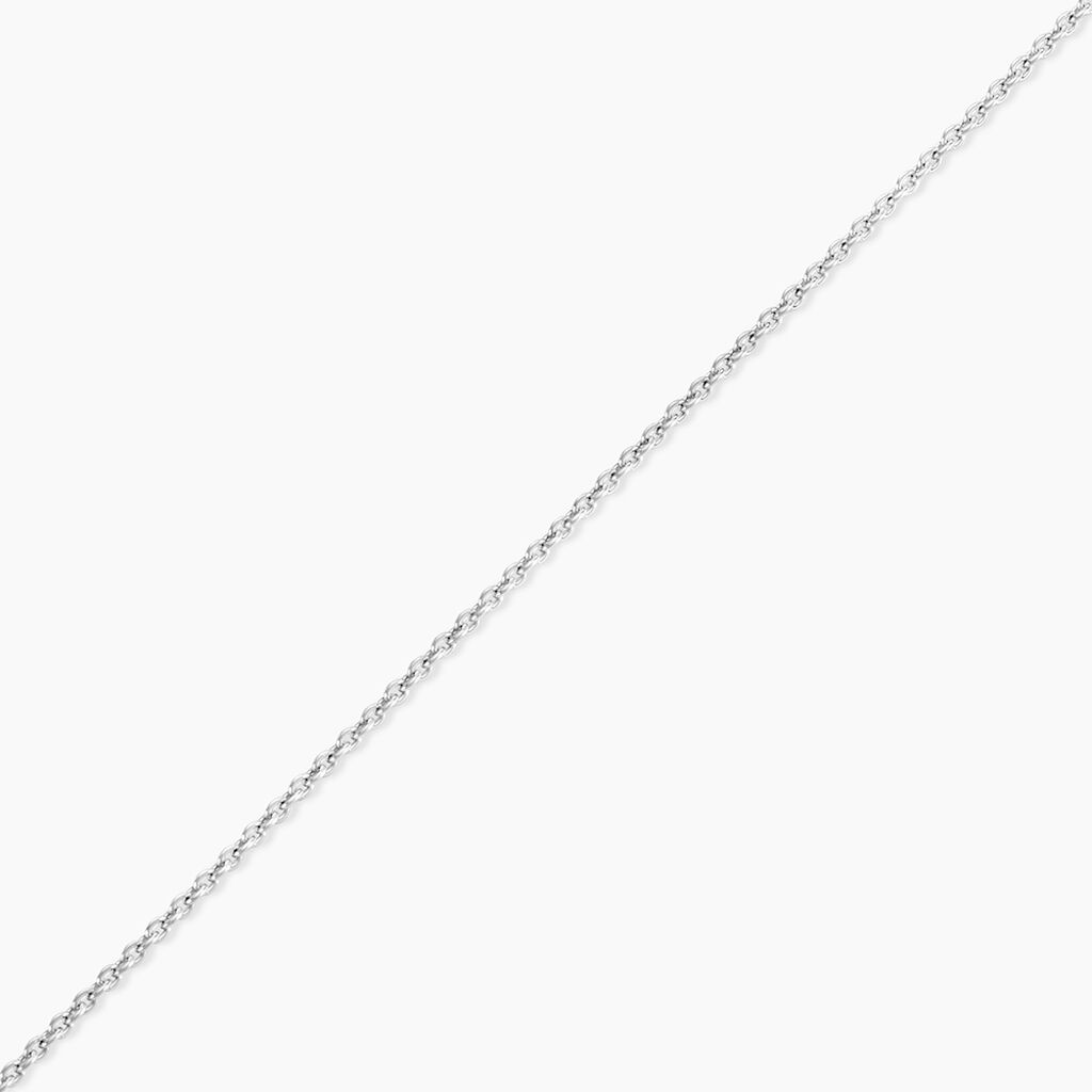 Cha&icirc;ne Ilda Maille For&ccedil;at Limee Or Blanc - Chaines Femme | Histoire d&rsquo;Or