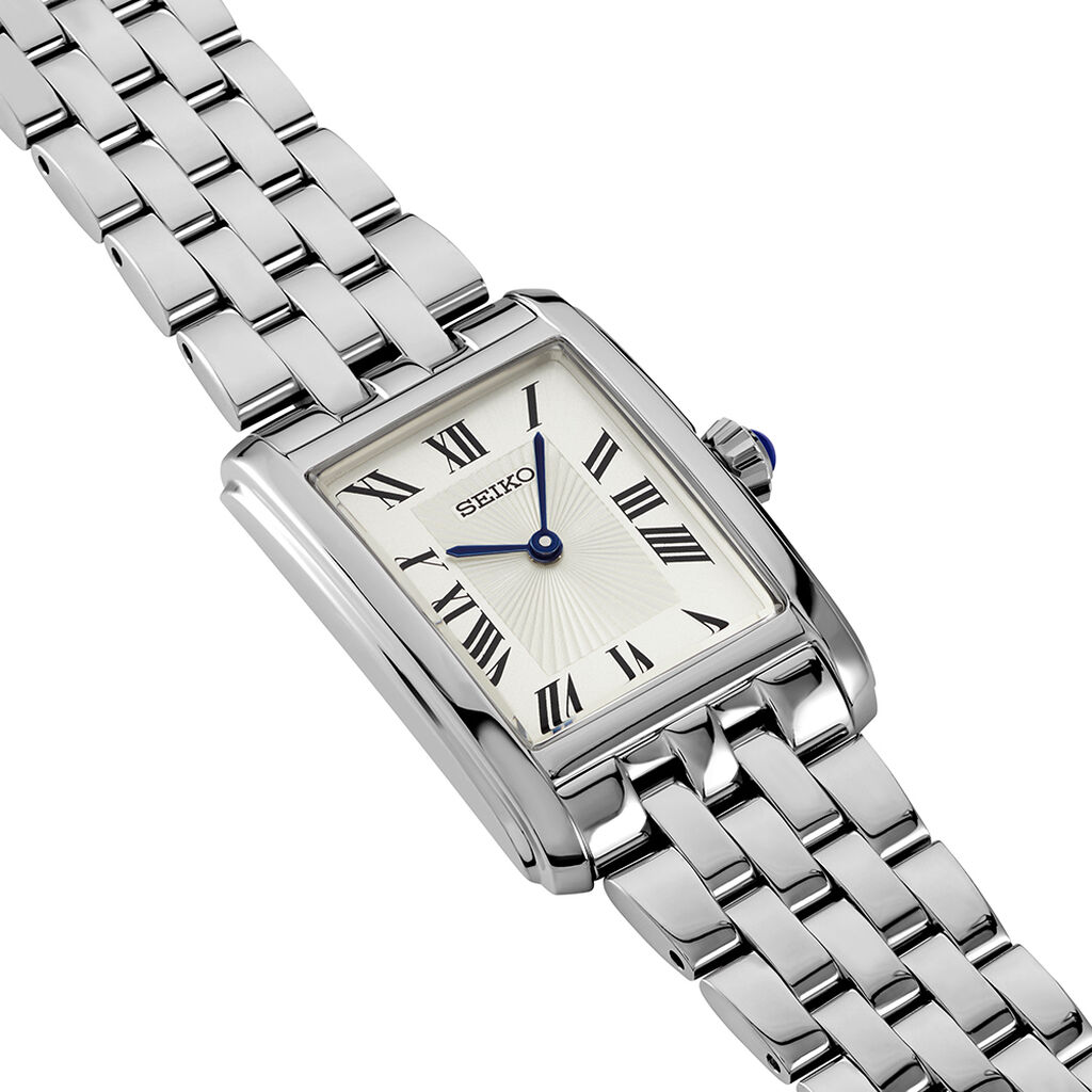 Montre Seiko Classique Blanc - Id&eacute;es cadeaux Femme | Histoire d&rsquo;Or