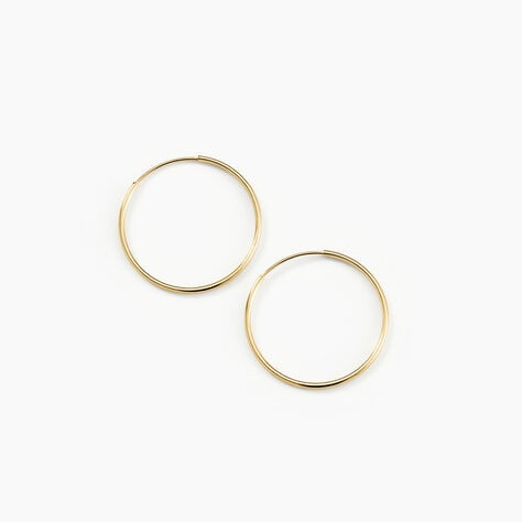 Cr&eacute;oles Muses Or Jaune - Boucles d'oreilles cr&eacute;oles Femme | Histoire d&rsquo;Or