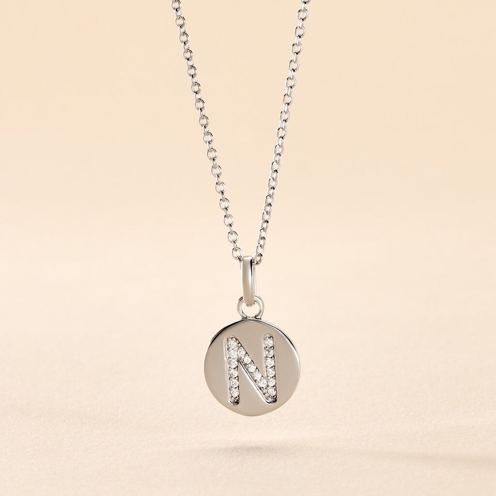 Collier Argent Eugenien Oxydes De Zirconium - Colliers fantaisie Femme | Histoire d&rsquo;Or