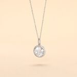 Collier Or Blanc Adil Oxyde De Zirconium - Colliers Femme | Histoire d&rsquo;Or