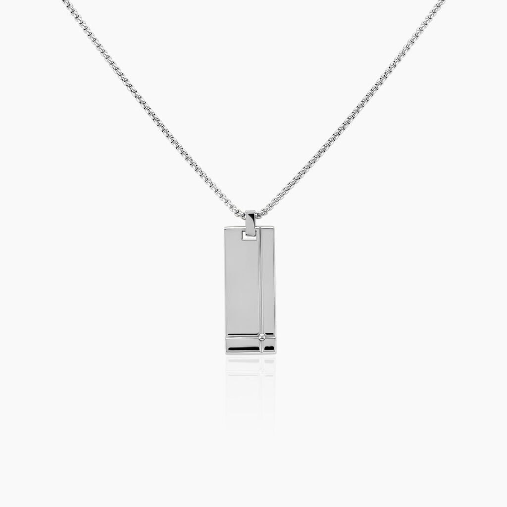 Collier Fierro Acier Blanc - Colliers fantaisie Homme | Histoire d’Or