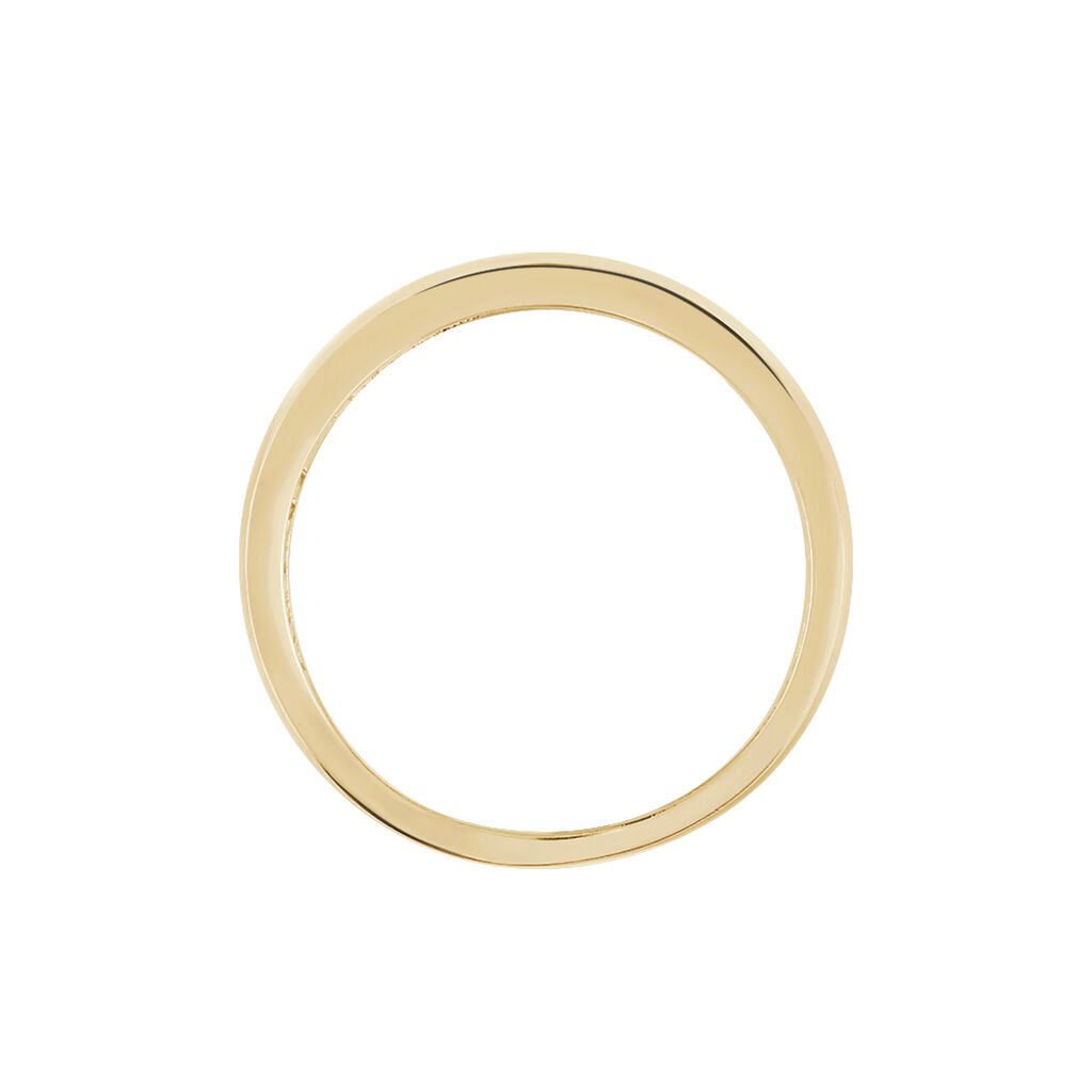 Bague Vitoria Plaqu&eacute; Or Jaune Oxyde De Zirconium - Bagues avec pierre Femme | Histoire d&rsquo;Or