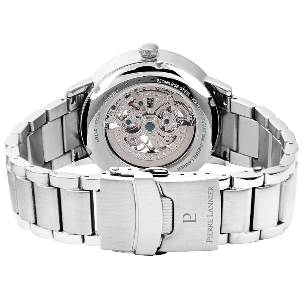 Montre Pierre Lannier Collection Automatique 42 Noir - Montres Homme | Histoire d&rsquo;Or