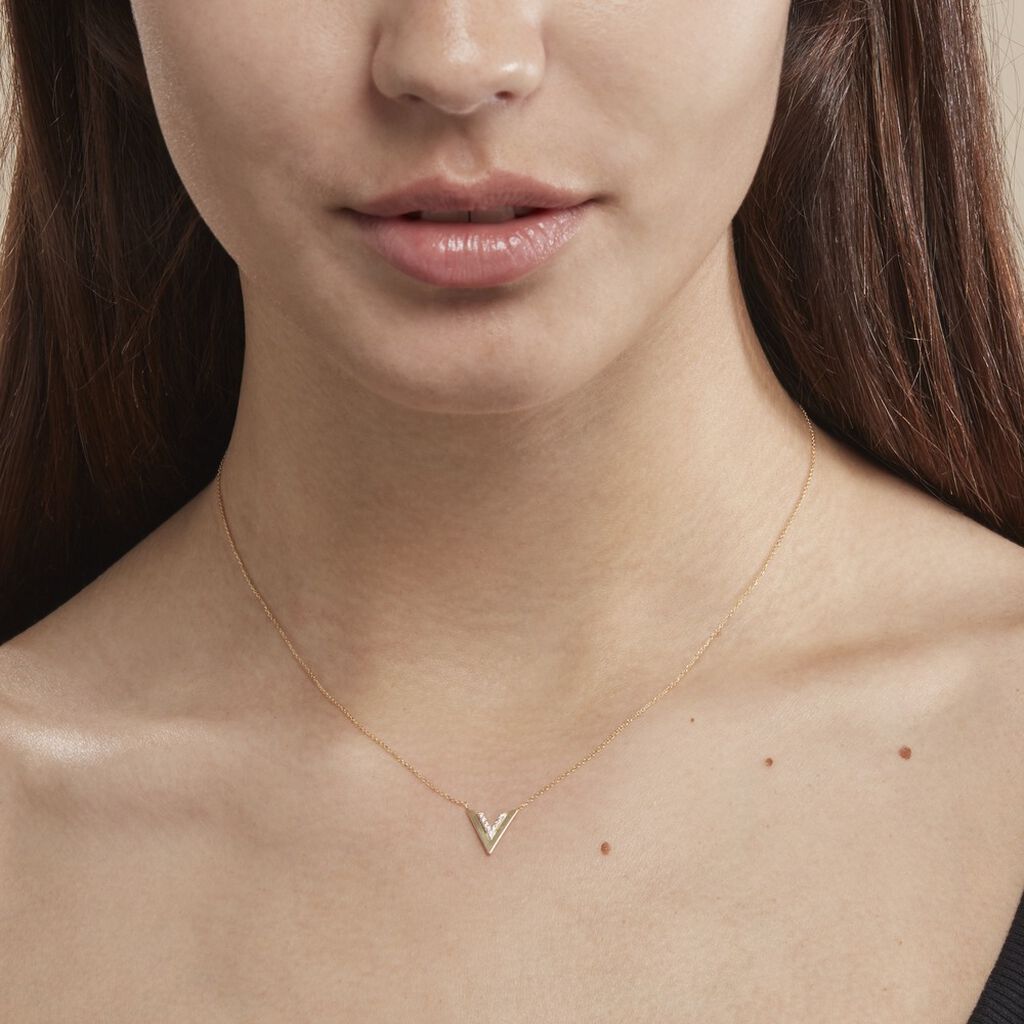 Collier Dao Or Jaune Oxyde De Zirconium - Colliers Femme | Histoire d’Or