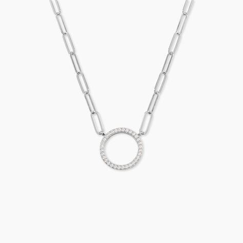 Collier Argent Sadoc Oxydes De Zirconium - Colliers Femme | Histoire d&rsquo;Or