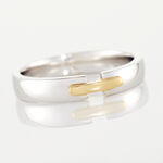 Alliance Marton Ruban Plat Or Bicolore - Alliances Unisex | Histoire d&rsquo;Or